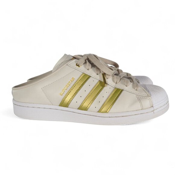 Adidas Superstar Mule 'Bliss Gold Metallic' Women's 8.5 Classic FZ2267 - Picture 4 of 11